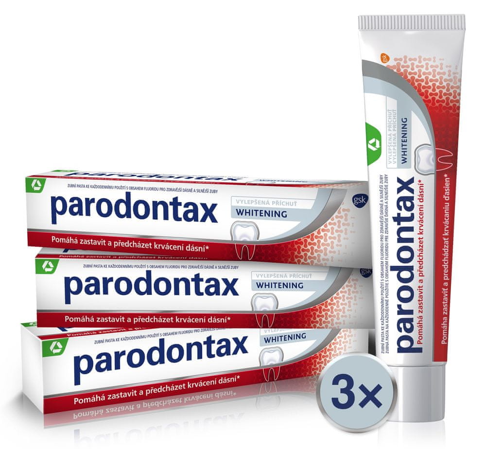 Parodontax Whitening 75 ml Zubná pasta 3 ks